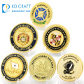 Llavero de moneda de desafío de jefes de asociación de georgia de país nacional 3D con logotipo en relieve de metal personalizado de alta calidad personalizado